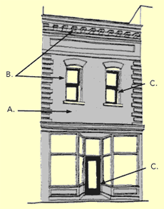 Color Placement on Historic Buildings